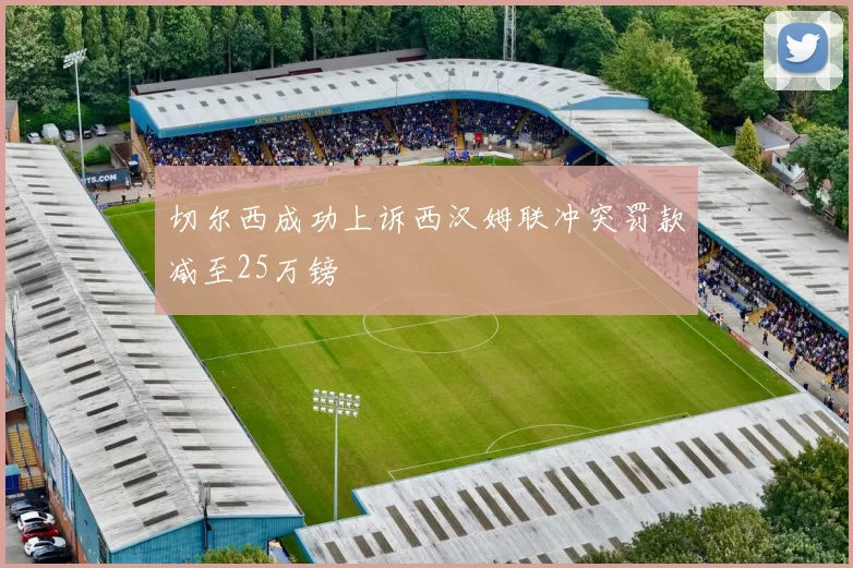 切尔西成功上诉西汉姆联冲突罚款减至25万镑